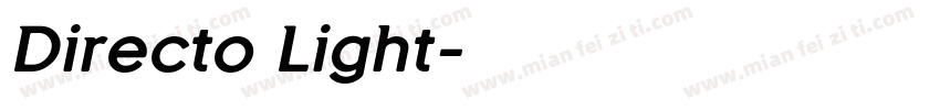Directo Light字体转换